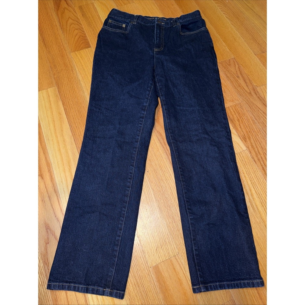 LRL Lauren Jeans Co. Ralph Lauren Dark Wash Blue Cotton Stretch Jeans Sz 8
